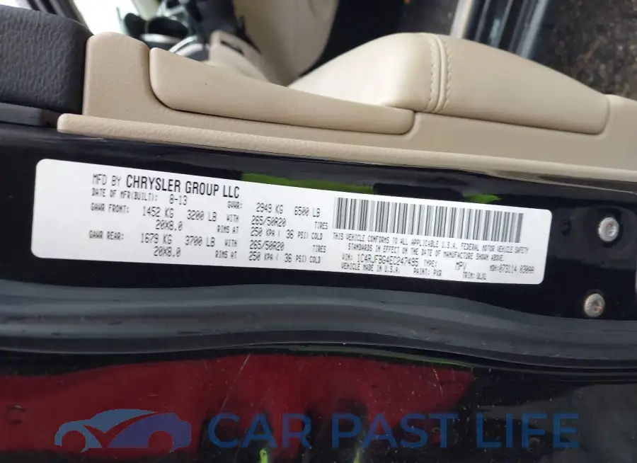 1C4RJFBG4EC247495# 9
