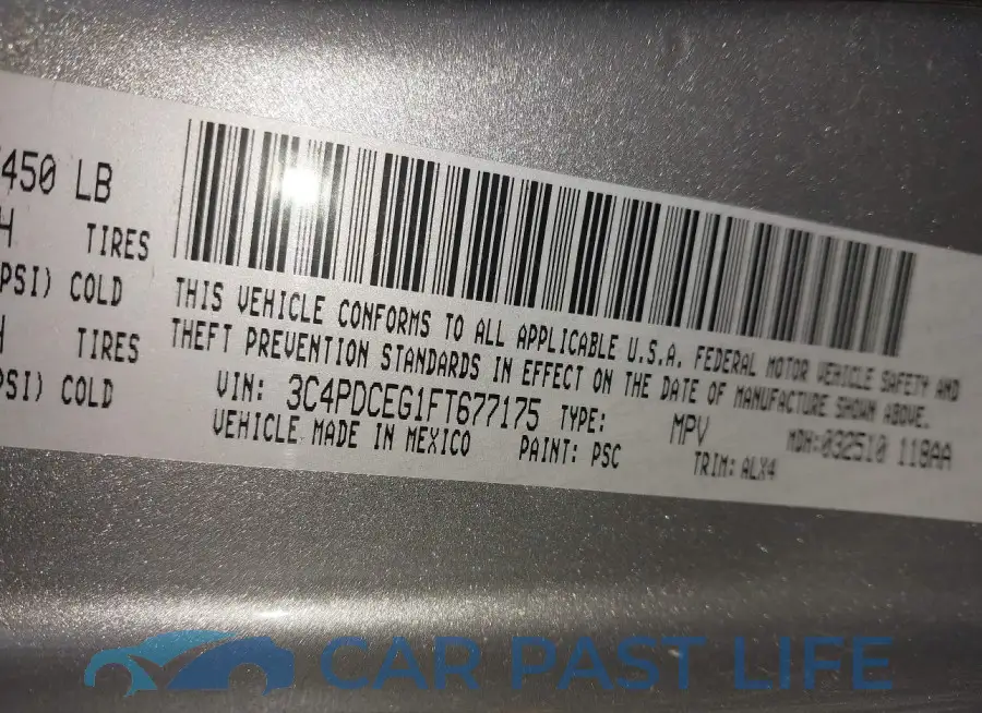 3C4PDCEG1FT677175# 9