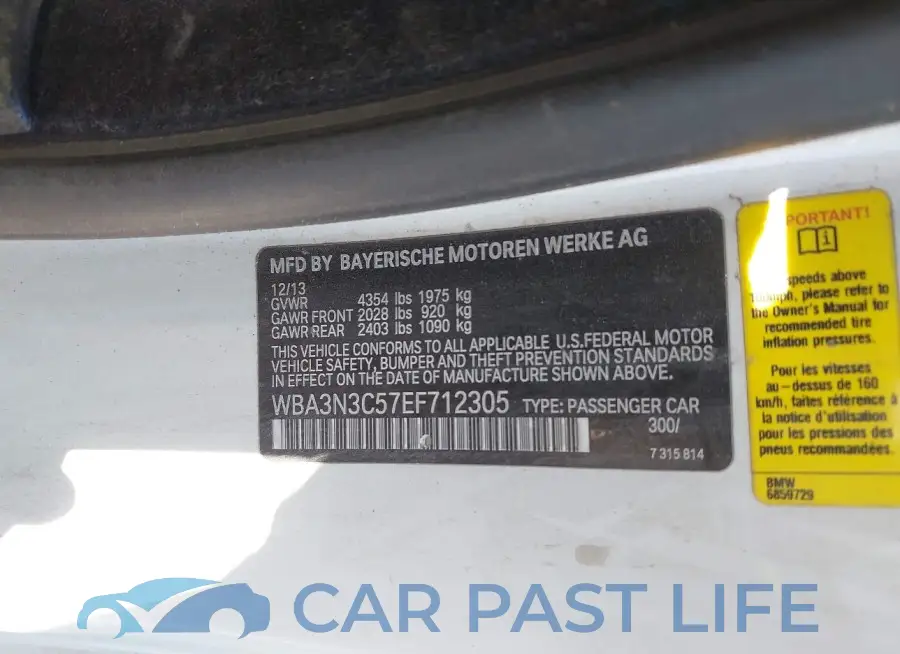 WBA3N3C57EF712305# 9