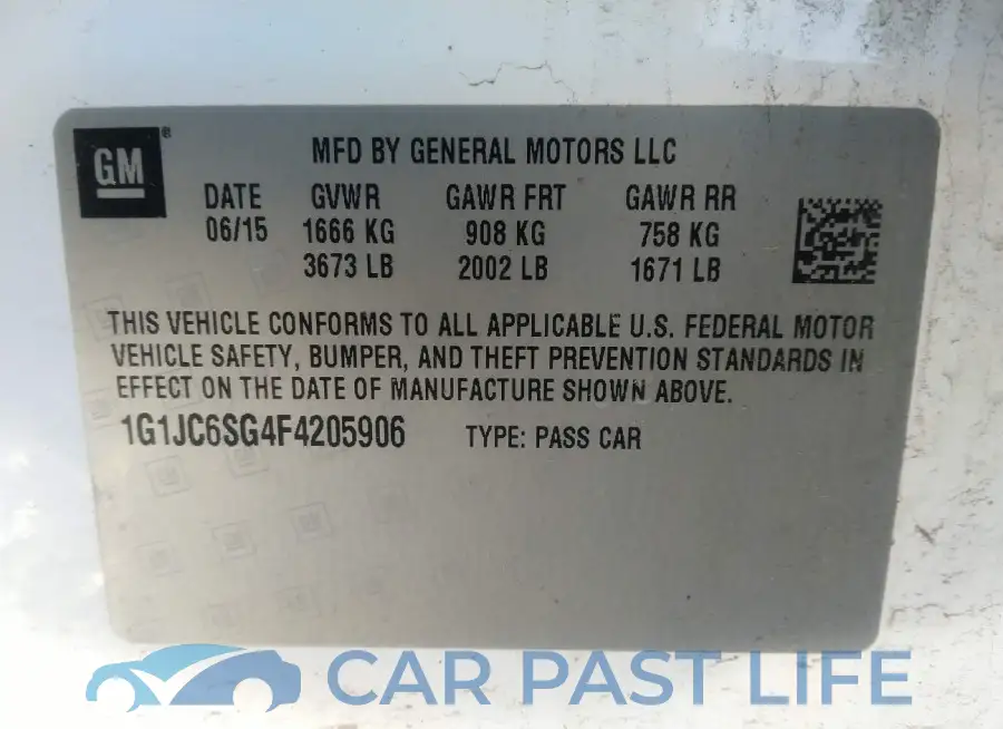 1G1JC6SG4F4205906# 9
