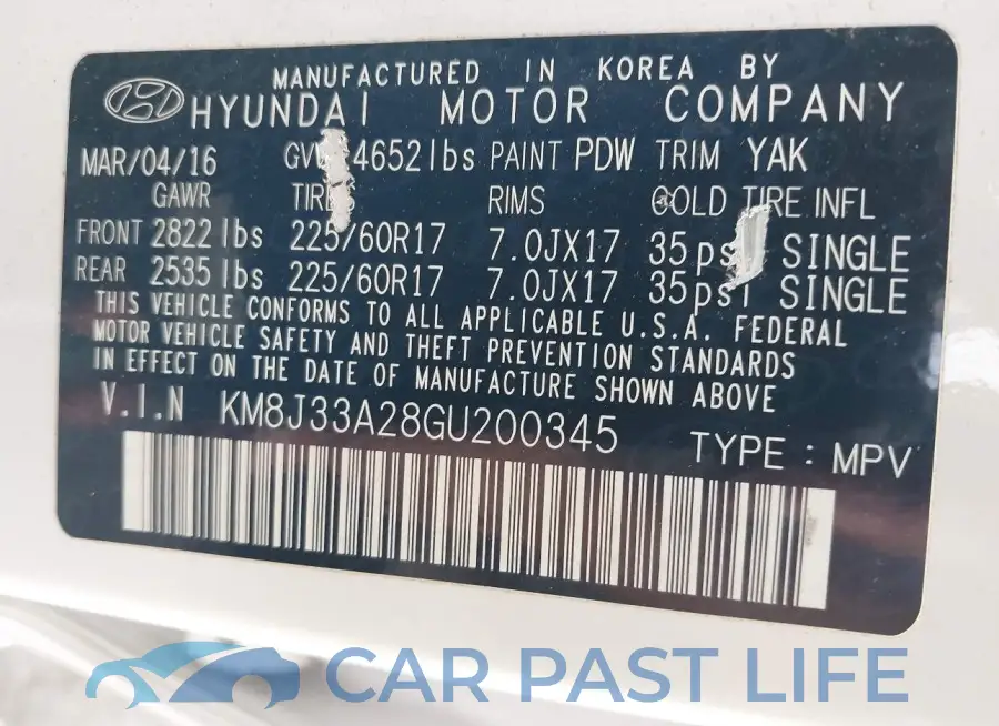 KM8J33A28GU200345# 9