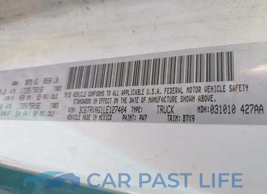 3C6TRVAG1LE127404# 9
