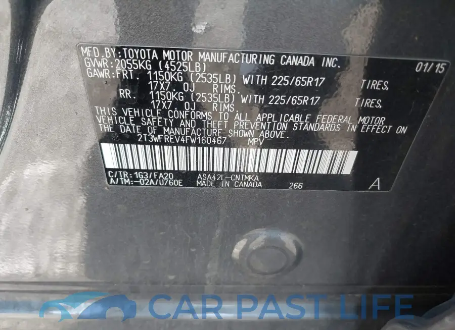 2T3WFREV4FW160467# 9