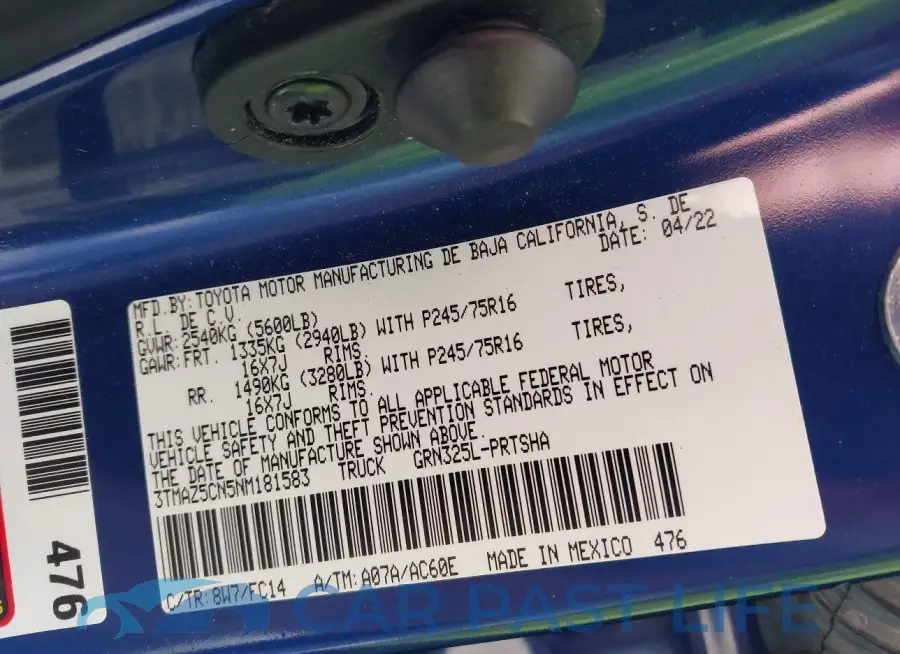 3TMAZ5CN5NM181583# 9