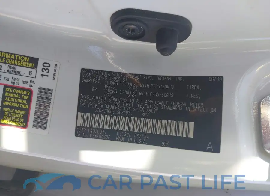 5TDXZ3DC5LS031871# 9