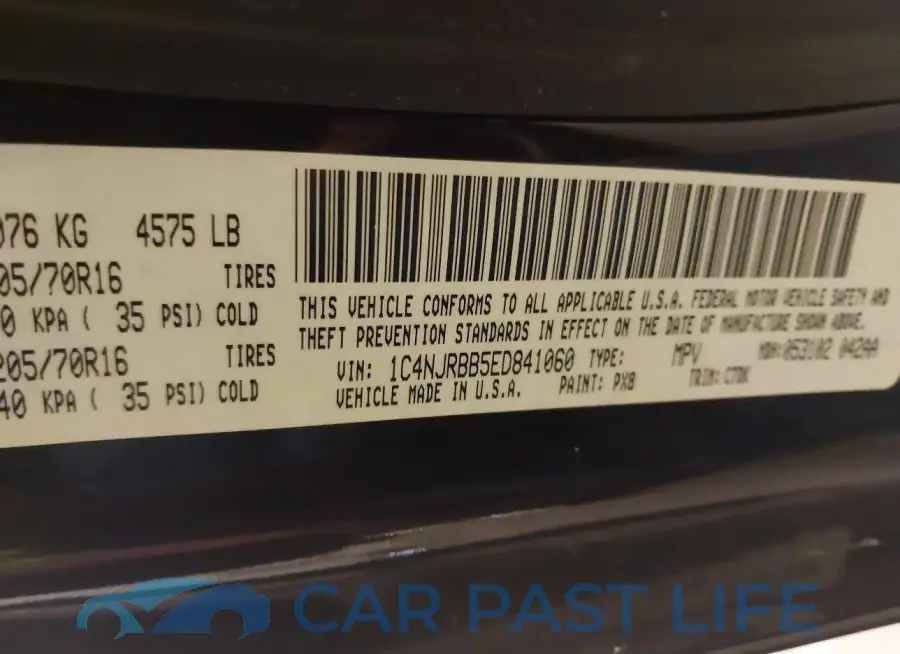 1C4NJRBB5ED841060# 9