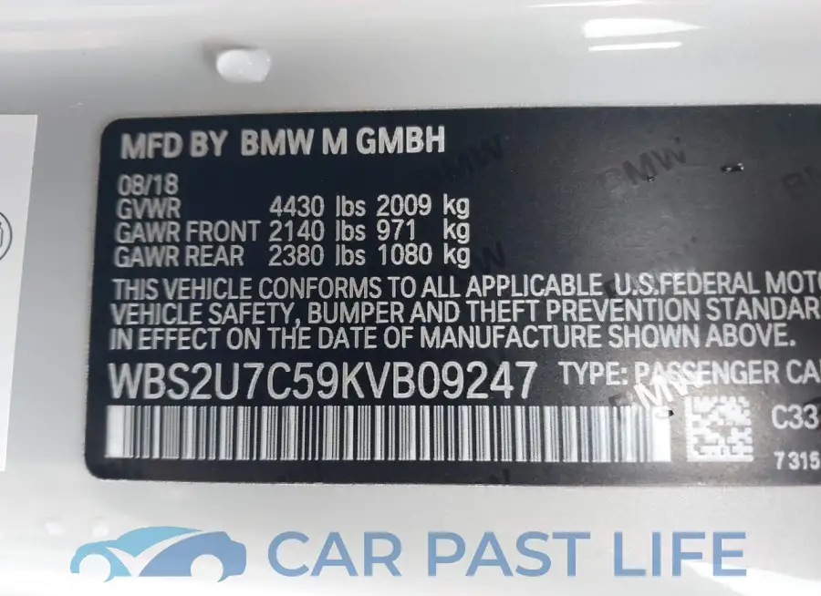 WBS2U7C59KVB09247# 9