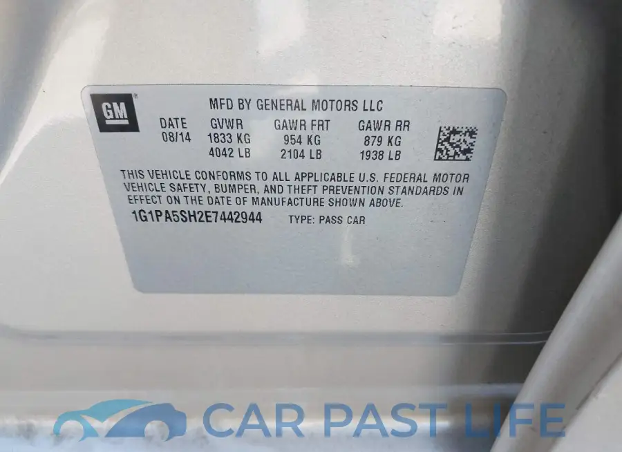 1G1PA5SH2E7442944# 8