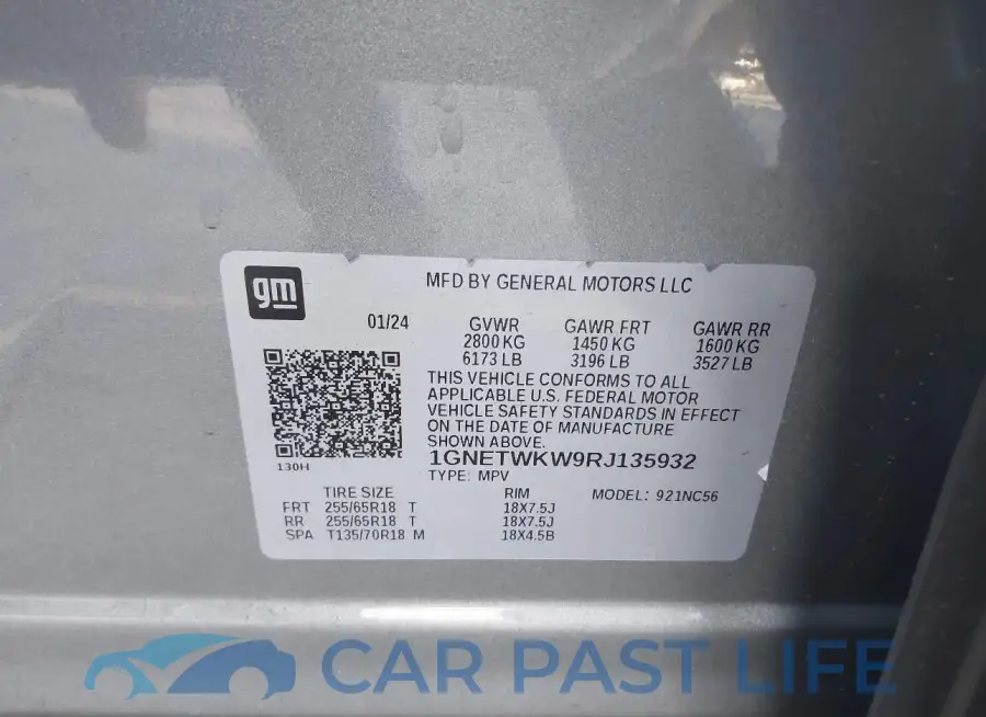 1GNETWKW9RJ135932# 9