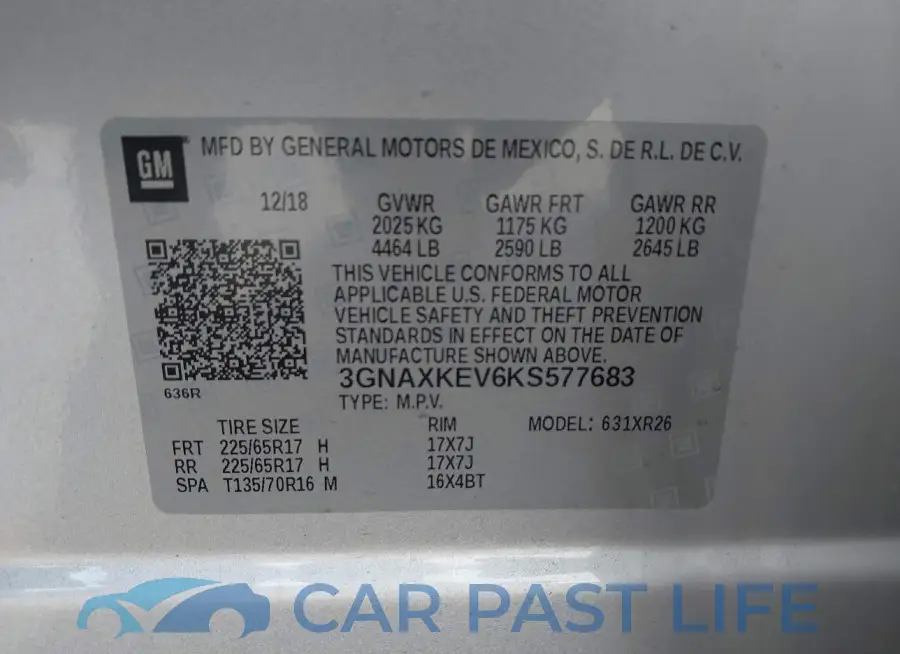 3GNAXKEV6KS577683# 9