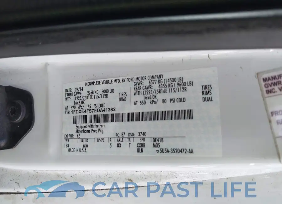 1FDXE4FS7EDA41382# 8
