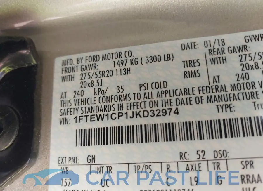 1FTEW1CP1JKD32974# 9