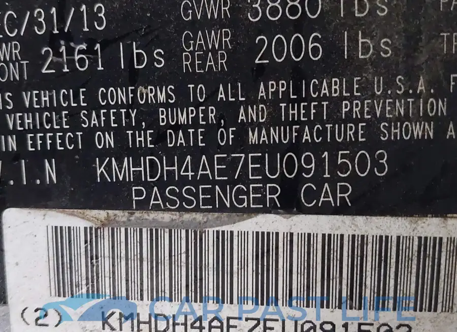 KMHDH4AE7EU091503# 9