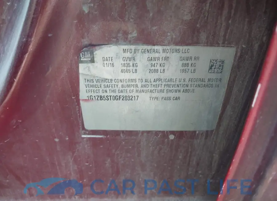 1G1ZB5ST0GF203217# 9