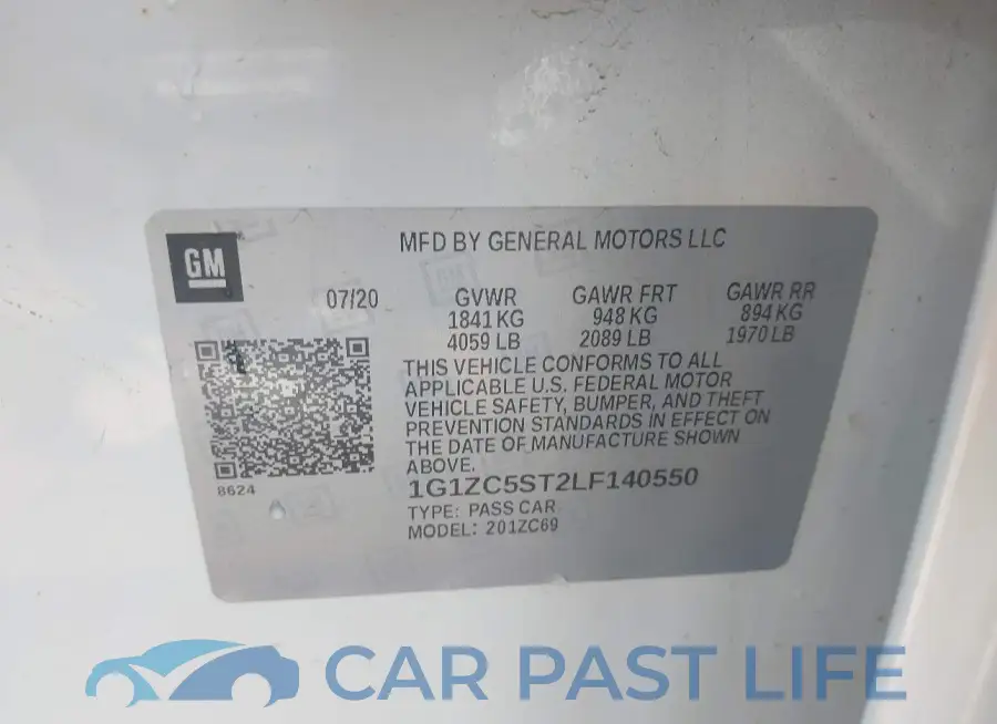 1G1ZC5ST2LF140550# 9
