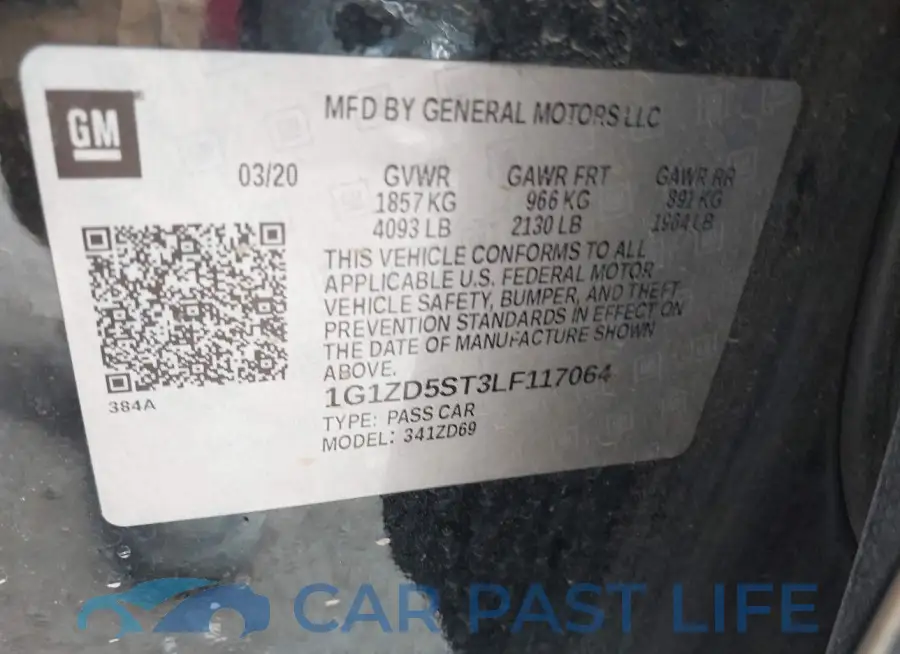 1G1ZD5ST3LF117064# 9