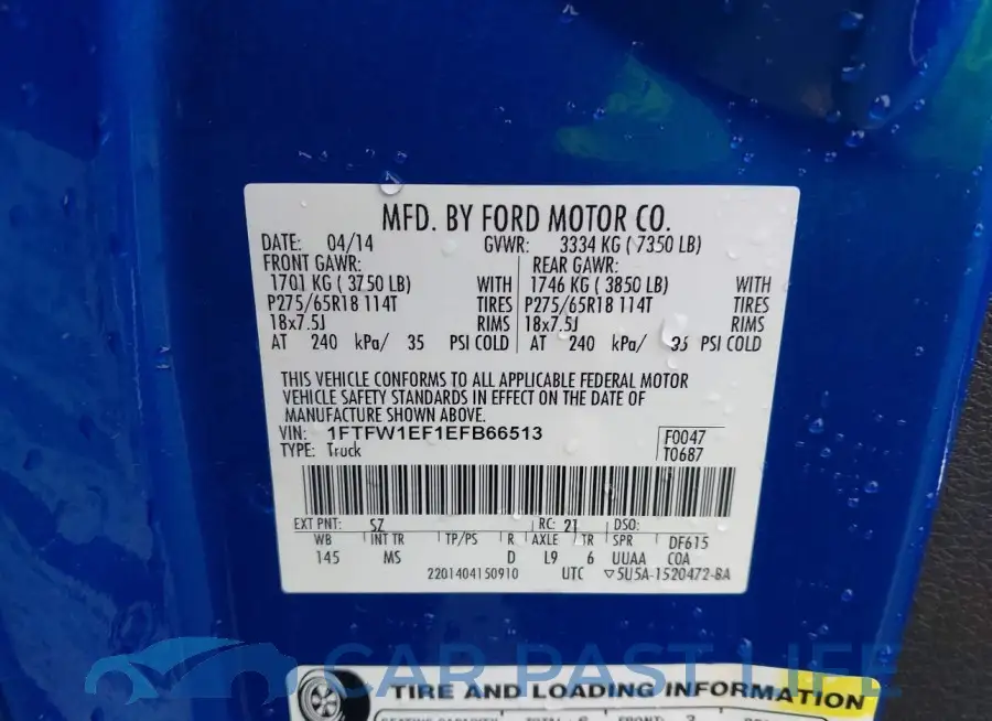 1FTFW1EF1EFB66513# 9