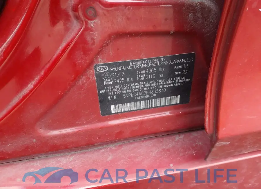 5NPEC4AC7EH835830# 9