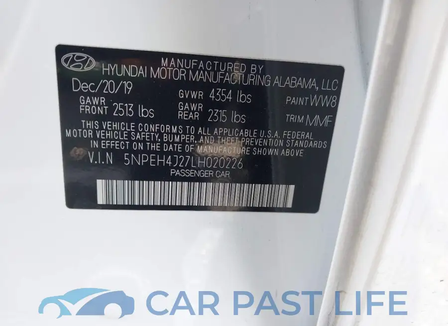 5NPEH4J27LH020226# 9