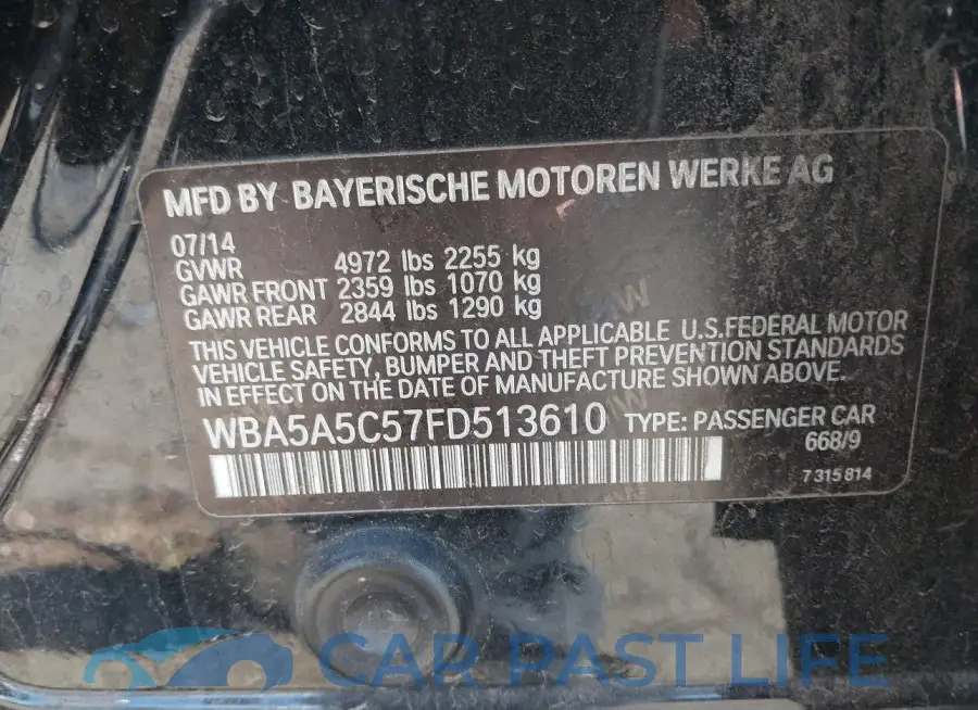 WBA5A5C57FD513610# 9