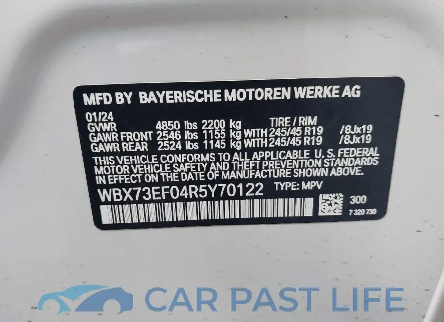 WBX73EF04R5Y70122# 9
