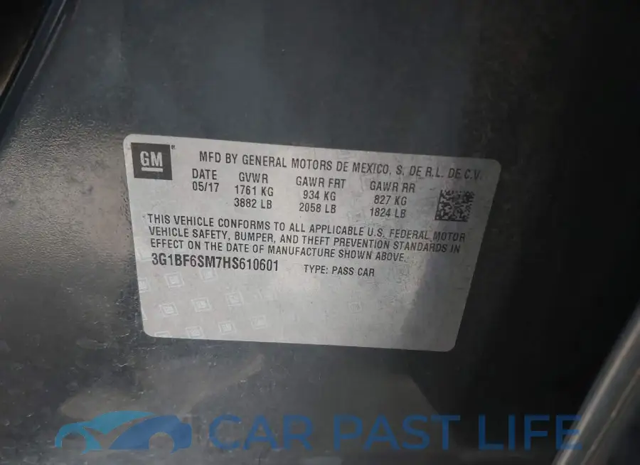 3G1BF6SM7HS610601# 9