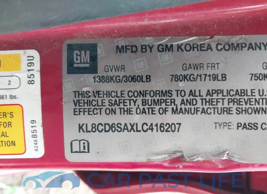 KL8CD6SAXLC416207# 9