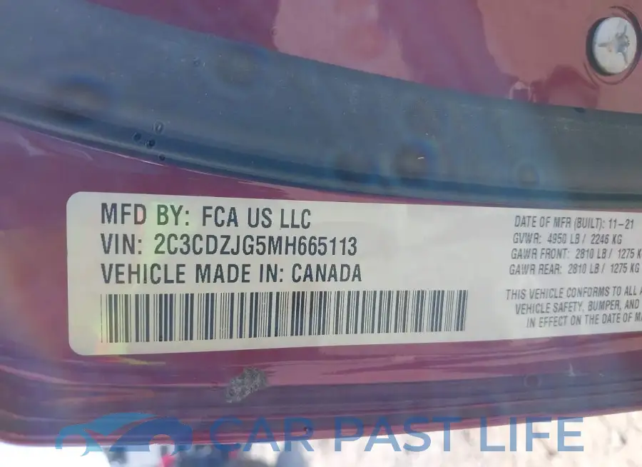 2C3CDZJG5MH665113# 9