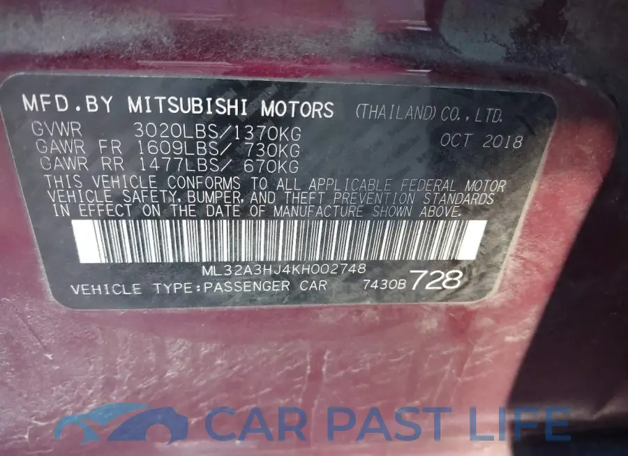 ML32A3HJ4KH002748# 9