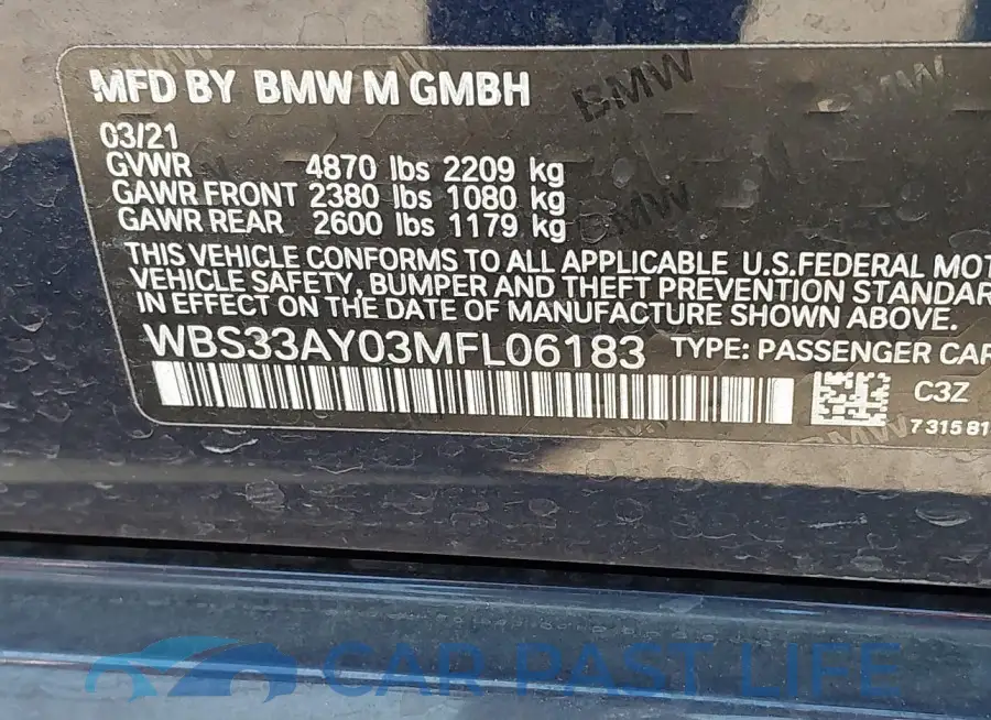 WBS33AY03MFL06183# 9