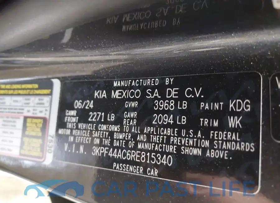 3KPF44AC6RE815340# 9