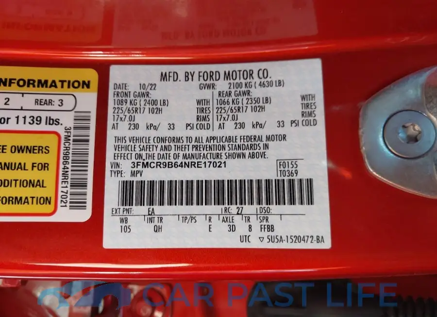 3FMCR9B64NRE17021# 9