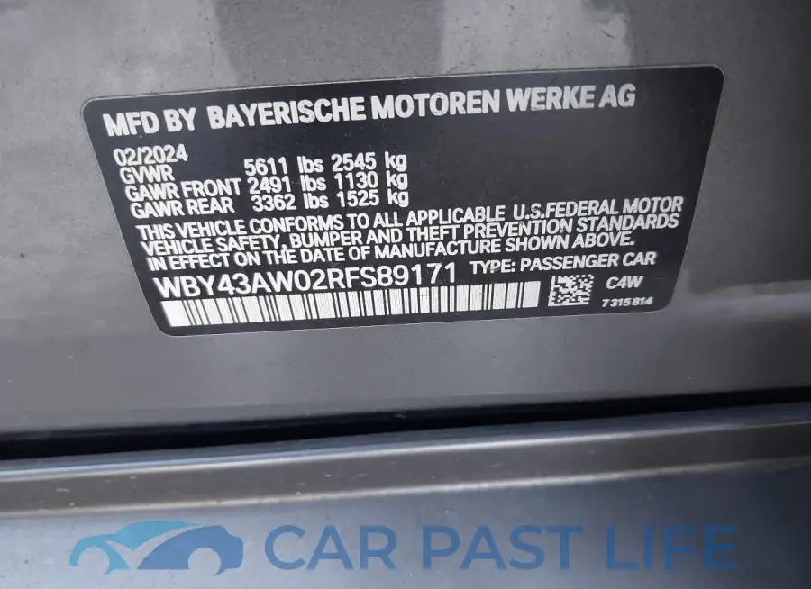 WBY43AW02RFS89171# 9