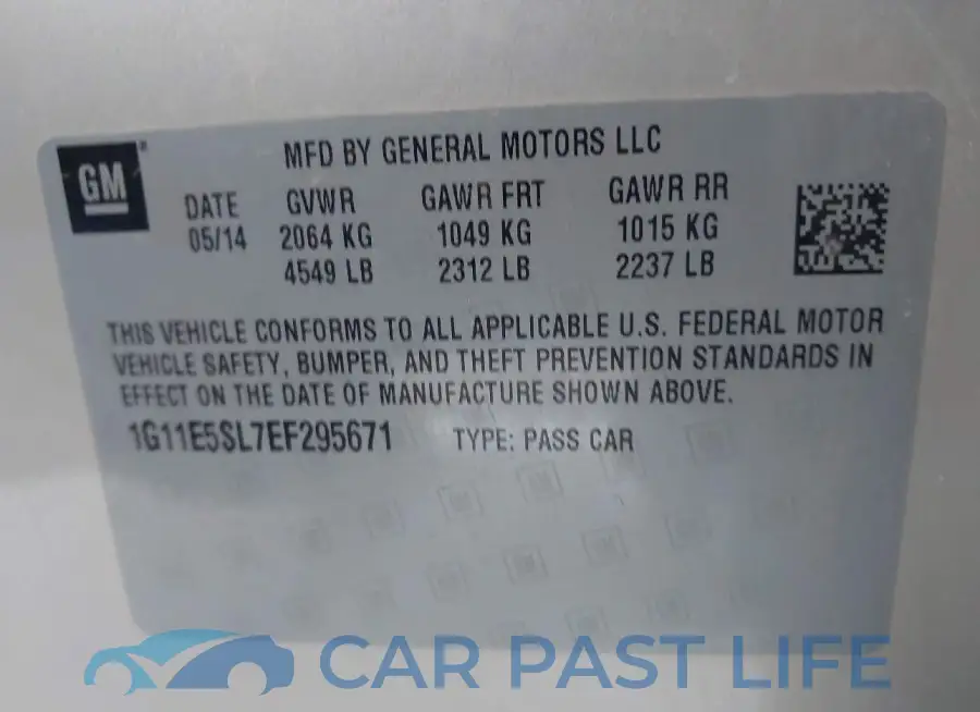 1G11E5SL7EF295671# 9