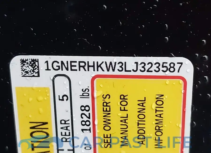 1GNERHKW3LJ323587# 9