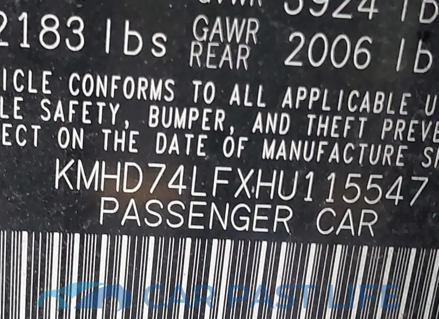 KMHD74LFXHU115547# 9