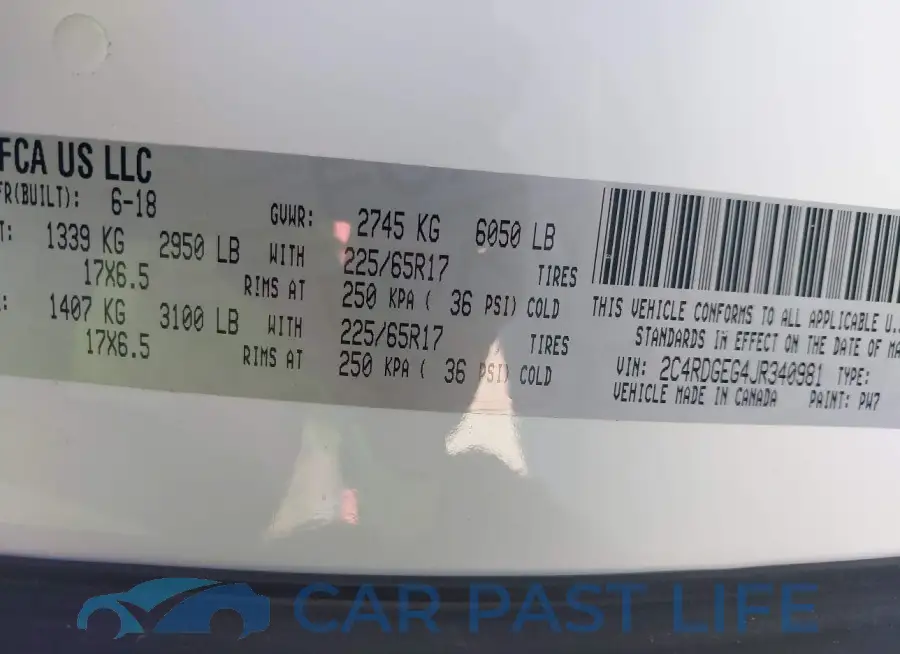 2C4RDGEG4JR340981# 9