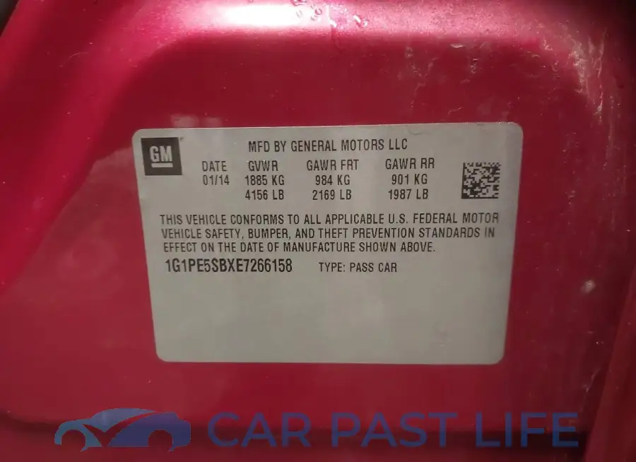 1G1PE5SBXE7266158# 9