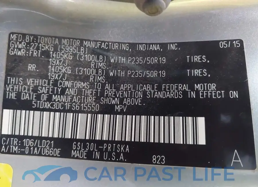 5TDXK3DC1FS615550# 9