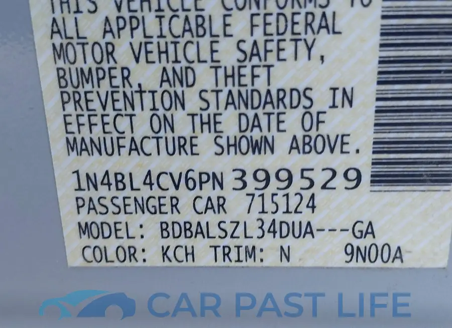 1N4BL4CV6PN399529# 9