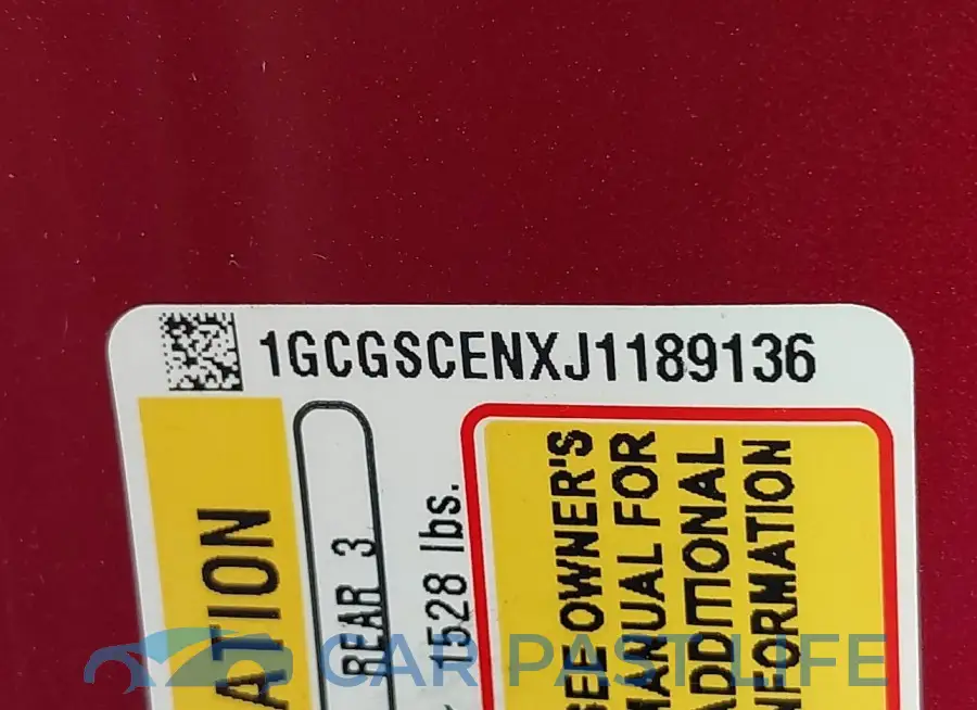 1GCGSCENXJ1189136# 9