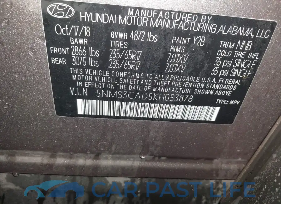 5NMS3CAD5KH053878# 9