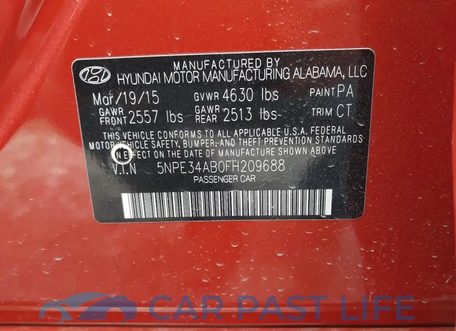 5NPE34AB0FH209688# 9