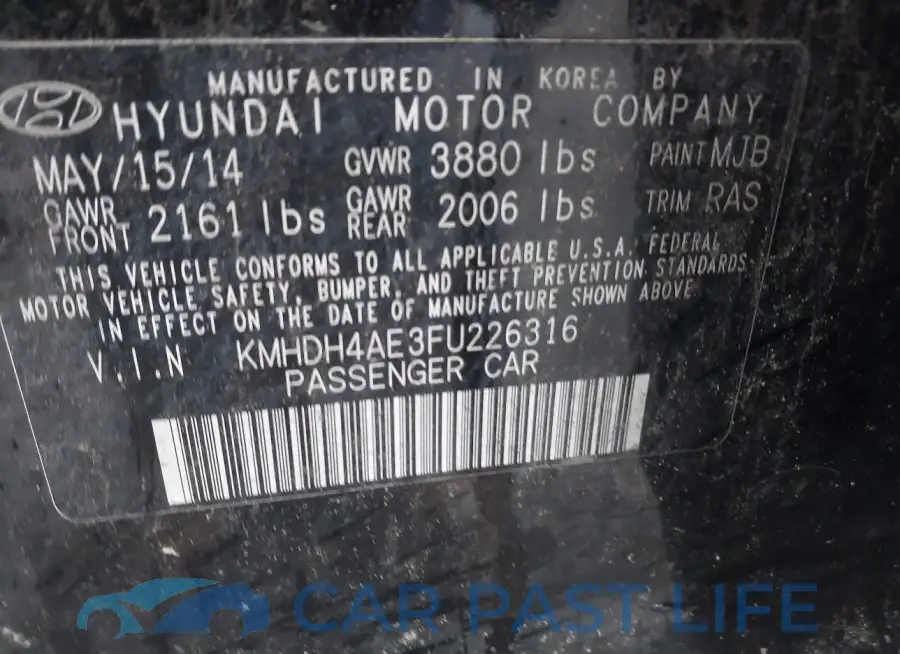 KMHDH4AE3FU226316# 9