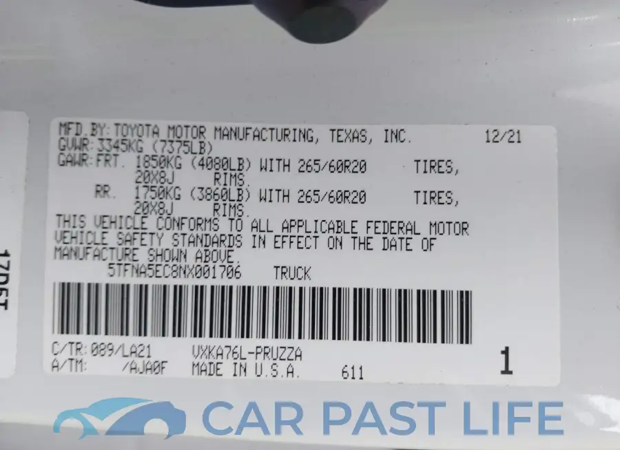 5TFNA5EC8NX001706# 9