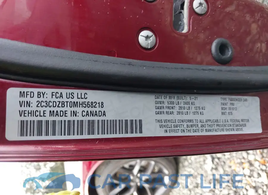 2C3CDZBT0MH568218# 9