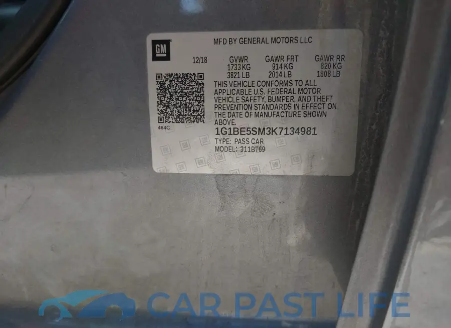 1G1BE5SM3K7134981# 9