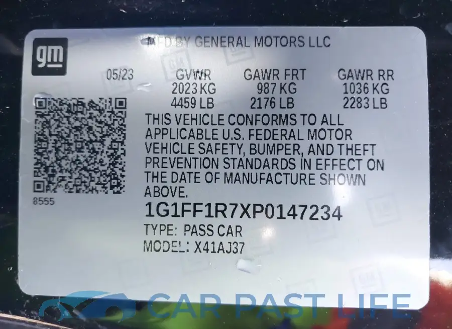 1G1FF1R7XP0147234# 9