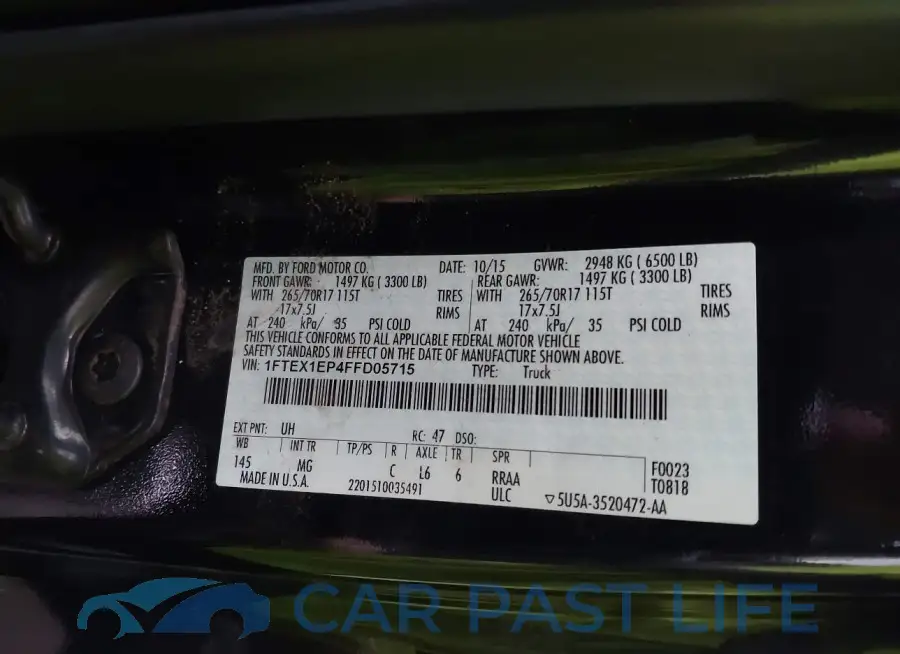 1FTEX1EP4FFD05715# 9