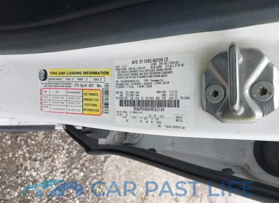 3FA6P0HD6HR265164# 9